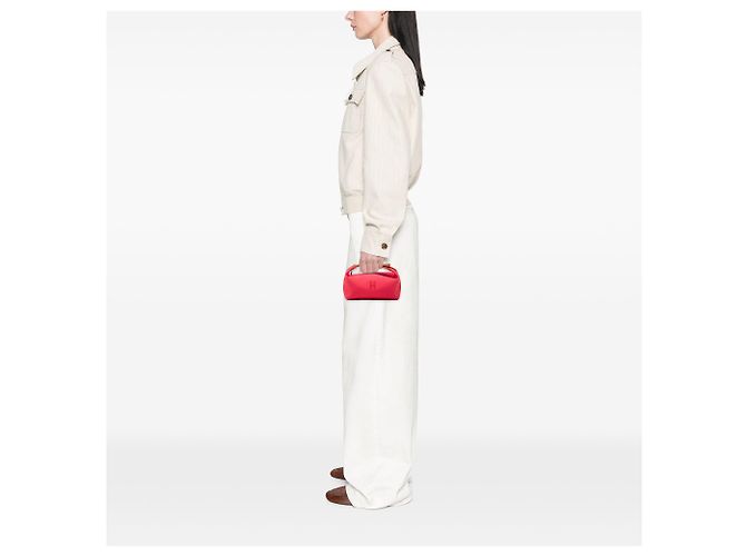 Bolsa Vanity Case Hermès Small Toile Bride A Brac Rosa - vista 6