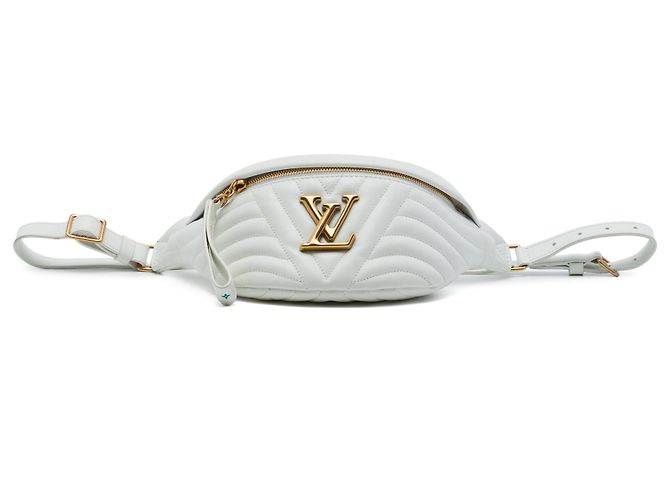 Bumbag Louis Vuitton New Wave em couro de bezerro branco - vista 3