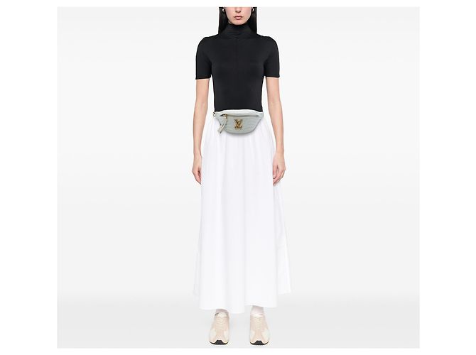 Bumbag Louis Vuitton New Wave em couro de bezerro branco - vista 6