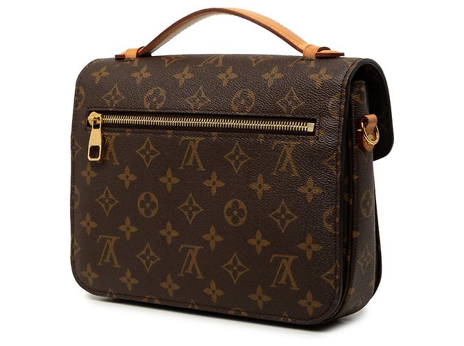 Borsa Louis Vuitton Monogram Pochette Metis Marrone - vista 2
