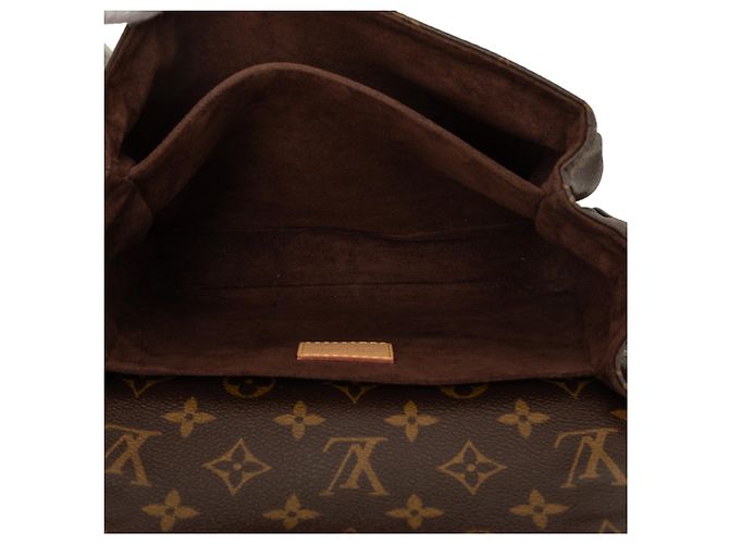 Borsa Louis Vuitton Monogram Pochette Metis Marrone - vista 4