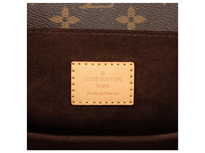 Borsa Louis Vuitton Monogram Pochette Metis Marrone - vista 5