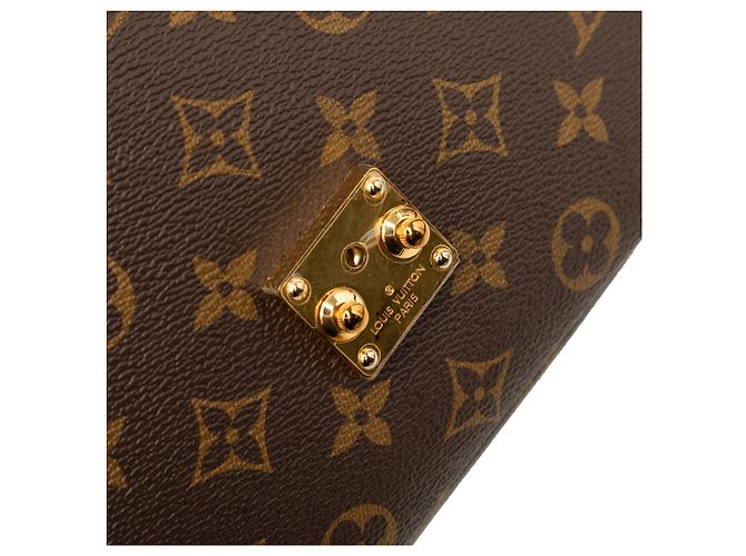 Borsa Louis Vuitton Monogram Pochette Metis Marrone - vista 6