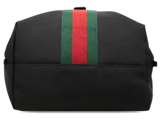 Zaino Gucci Canvas Techno Web con patta nero - vista 3