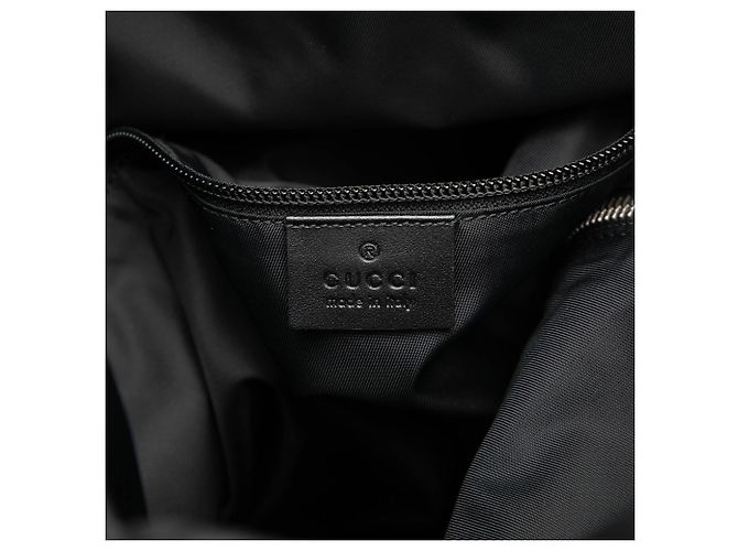 Zaino Gucci Canvas Techno Web con patta nero - vista 5