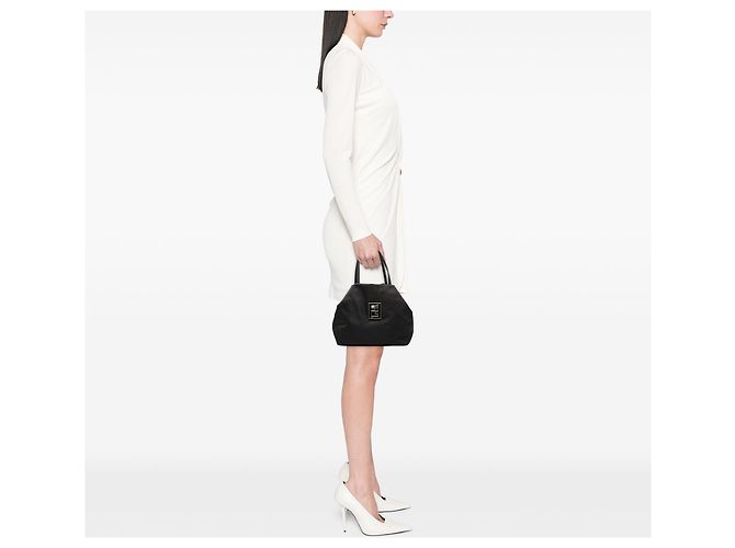Borsa Fendi FF in nylon nera Nero - vista 6