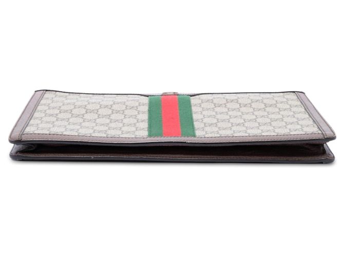 Clutch Gucci GG Supreme Web Ophidia Beige - vista 3