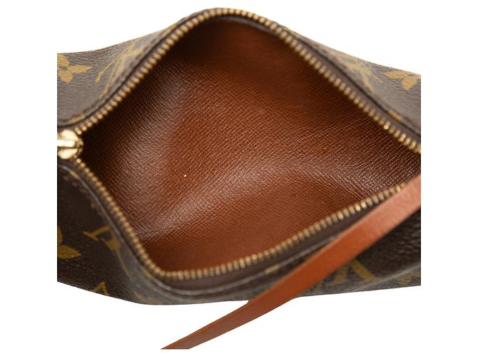 Borsa a mano Louis Vuitton Monogram Papillon Pochette Marrone - vista 4