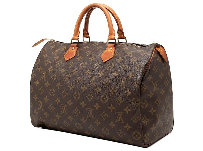 Borsa Boston Louis Vuitton Monogram Speedy 35 Marrone - vista 2