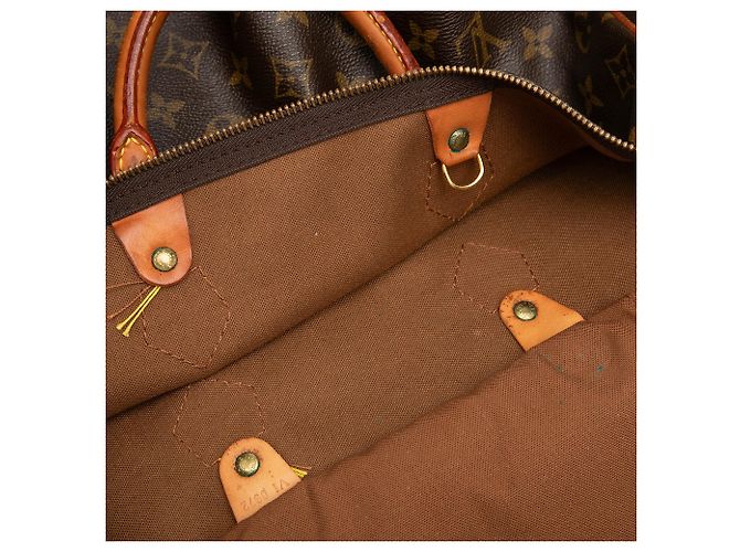 Borsa Boston Louis Vuitton Monogram Speedy 35 Marrone - vista 5