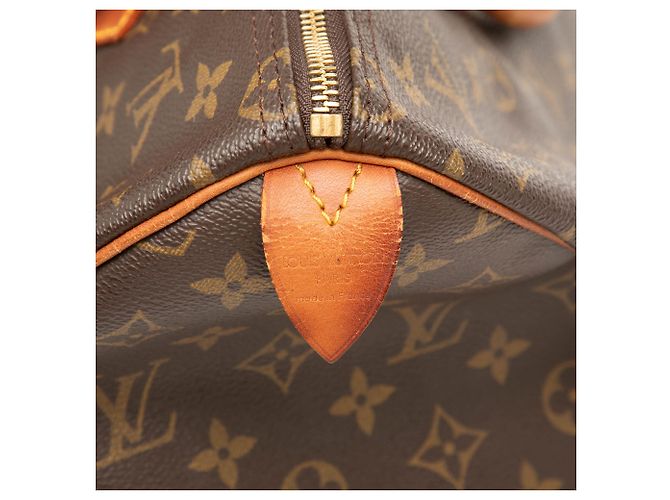 Borsa Boston Louis Vuitton Monogram Speedy 35 Marrone - vista 6