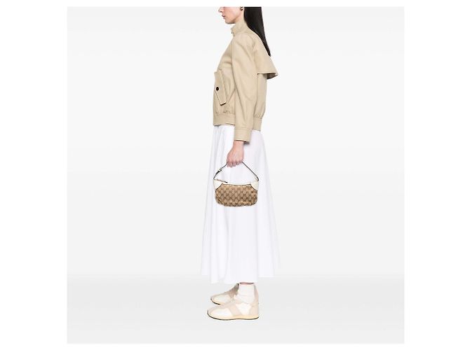 Gucci GG Canvas Web Handtasche beige - Ansicht 6