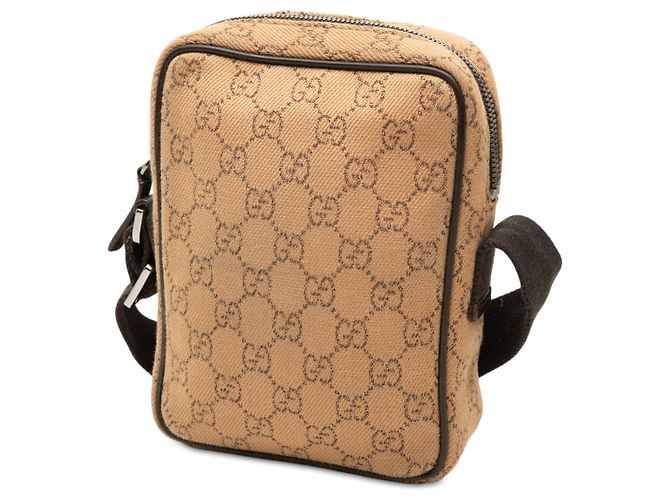 Borsa a tracolla Gucci GG Canvas marrone - vista 2