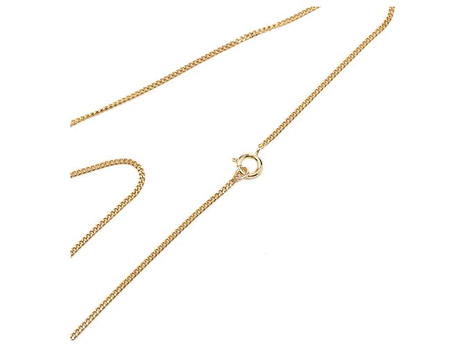 Collana con pendente rotondo Chanel CC nera placcata oro e smalto Nero - vista 4