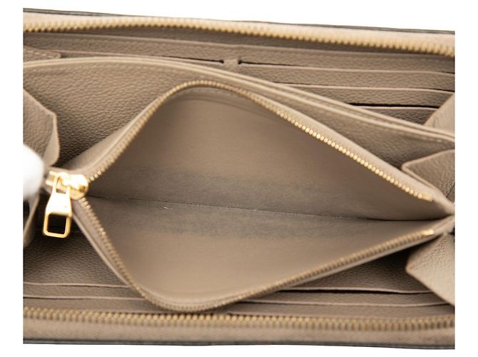 Louis Vuitton Monogram Empreinte Zippy Long Wallet Beige - Ansicht 4