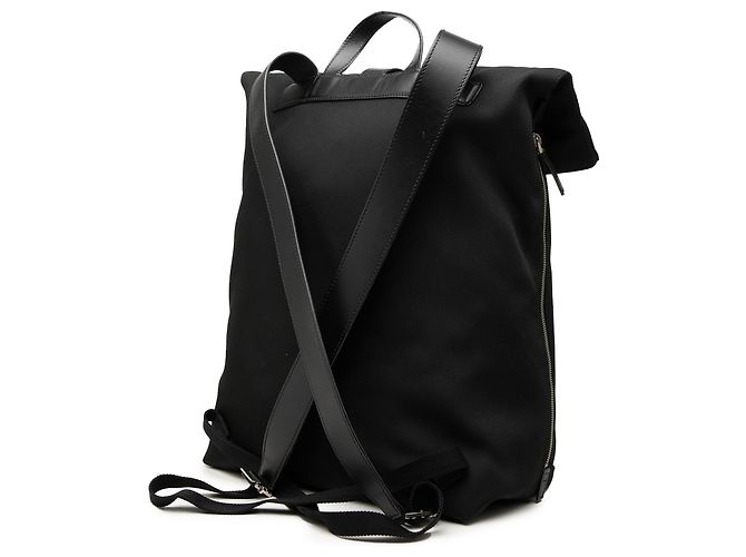 Zaino Gucci Canvas Techno Web con patta nero - vista 2