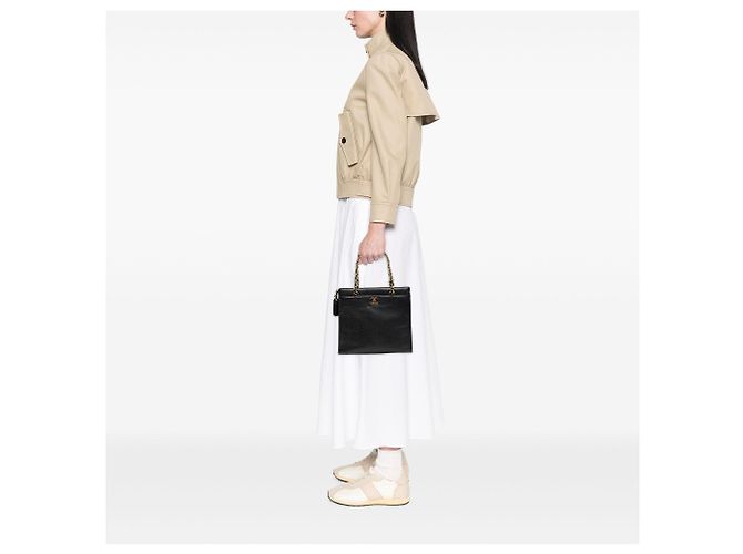 Black Chanel CC Caviar Chain Turn Lock Tote Schwarz - Ansicht 7