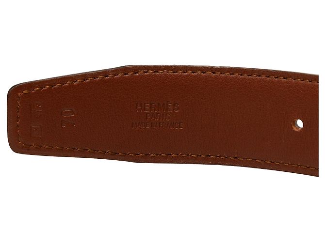 Hermès Cadena H Wendelgürtel aus schwarzem Box Calf Leder - Ansicht 4