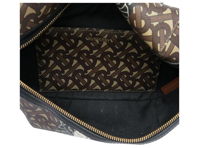 Borsa a cintura Sonny Burberry TB Monogram E Canvas Stripe Marrone - vista 4