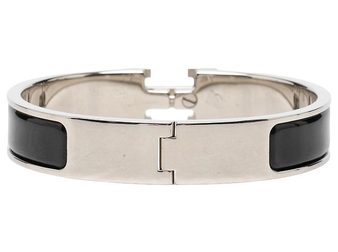 Hermès Clic H Armband PM schmal, Emaille Schwarz - Ansicht 3