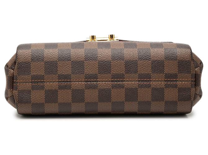 Borsa Louis Vuitton Damier Ebene Croisette Marrone - vista 3
