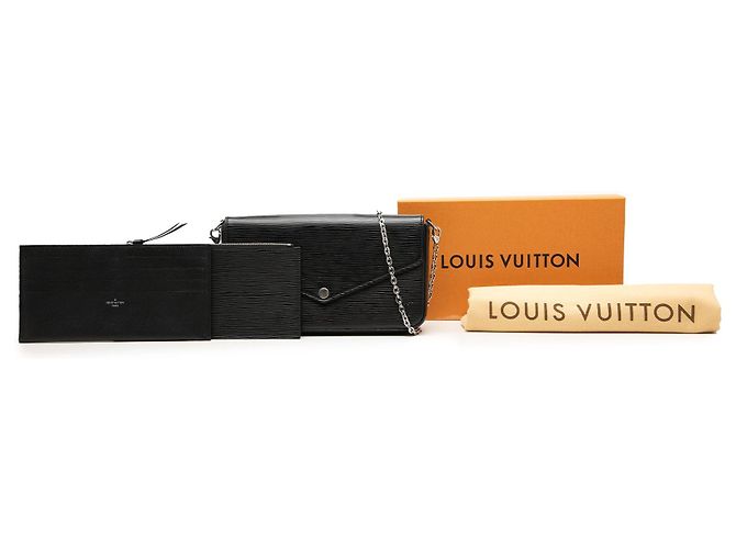 Borsa a tracolla Louis Vuitton Epi Pochette Felicie Nera Nero - vista 7