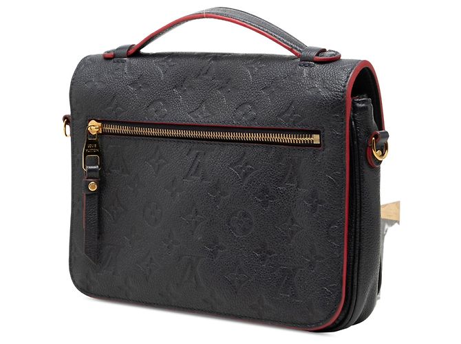 Borsa Louis Vuitton Monogram Empreinte Pochette Metis Blu - vista 2