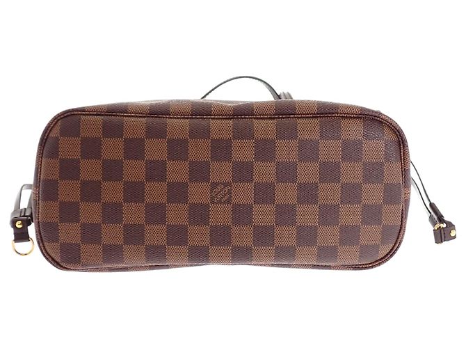 Borsa Tote Louis Vuitton Damier Ebene Neverfull PM Marrone - vista 3