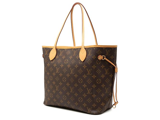 Borsa Tote Louis Vuitton Monogram Neverfull MM Marrone - vista 2