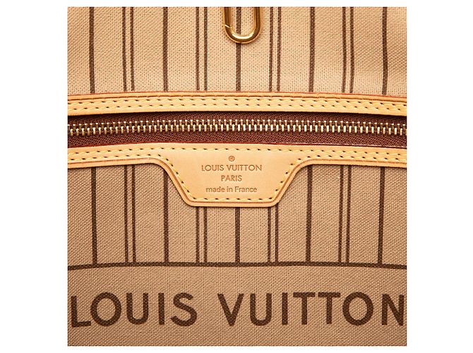 Borsa Tote Louis Vuitton Monogram Neverfull MM Marrone - vista 5