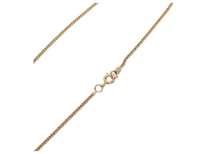 Collana con pendente Chanel CC placcata oro strass No 5 D'oro - vista 4