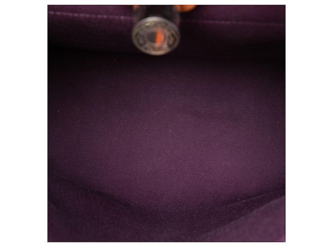 Borsa Hermès Toile Herbag Zip 31 viola Porpora - vista 4