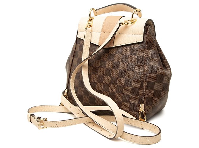 Zaino Louis Vuitton Damier Ebene Clapton Marrone - vista 2
