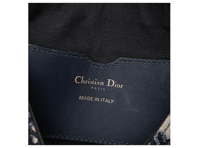 Autre Marque Borsa a tracolla Bobby Medium in tela Oblique blu Dior - vista 5