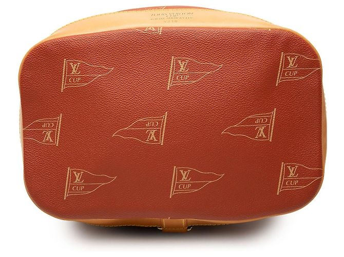 Zaino Louis Vuitton Americas Cup Coated Canvas Saint Tropez Rosso - vista 3