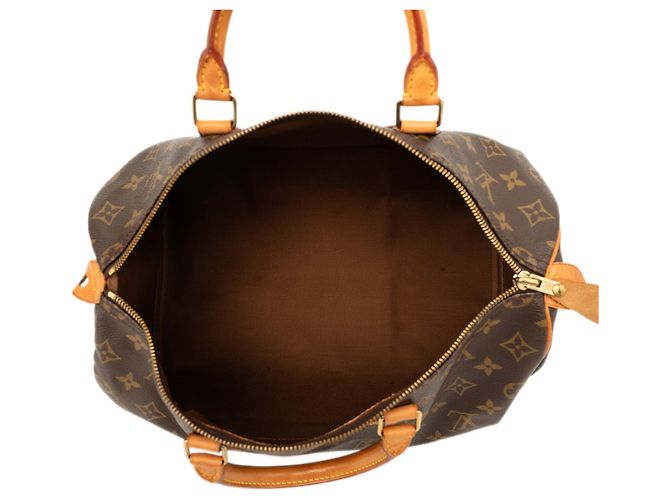 Borsa Boston Louis Vuitton Monogram Speedy 35 Marrone - vista 4