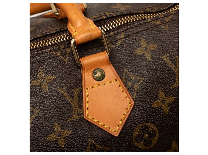 Borsa Boston Louis Vuitton Monogram Speedy 35 Marrone - vista 7