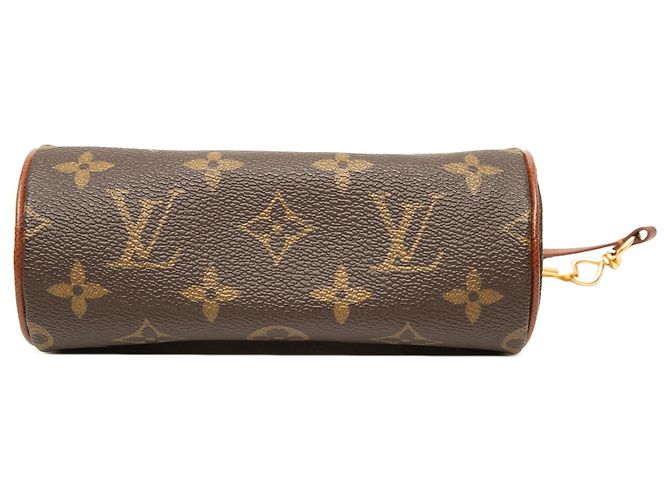 Louis Vuitton Monogram Papillon Pochette Handtasche Braun - Ansicht 3