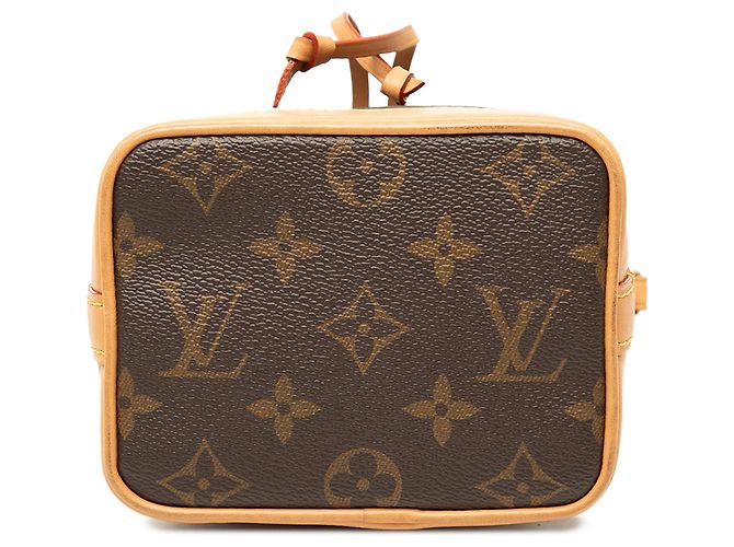 Borsa a secchiello Louis Vuitton Monogram Nano Noe Marrone - vista 3