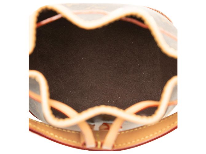 Borsa a secchiello Louis Vuitton Monogram Nano Noe Marrone - vista 4