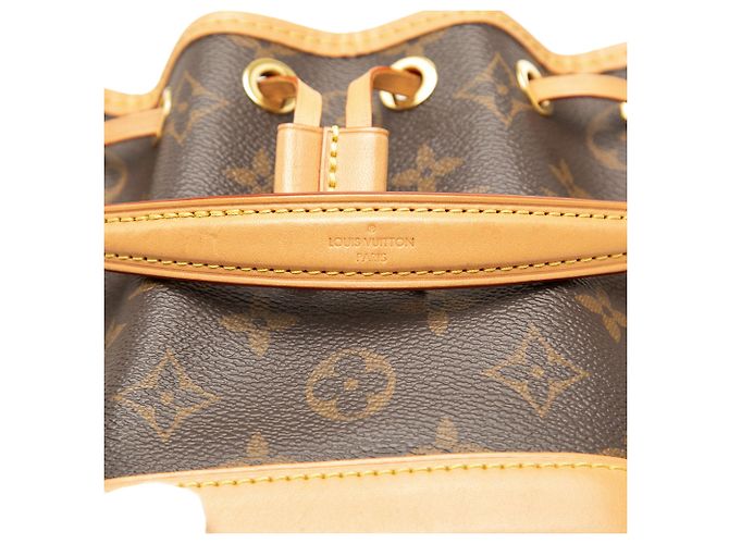 Borsa a secchiello Louis Vuitton Monogram Nano Noe Marrone - vista 5