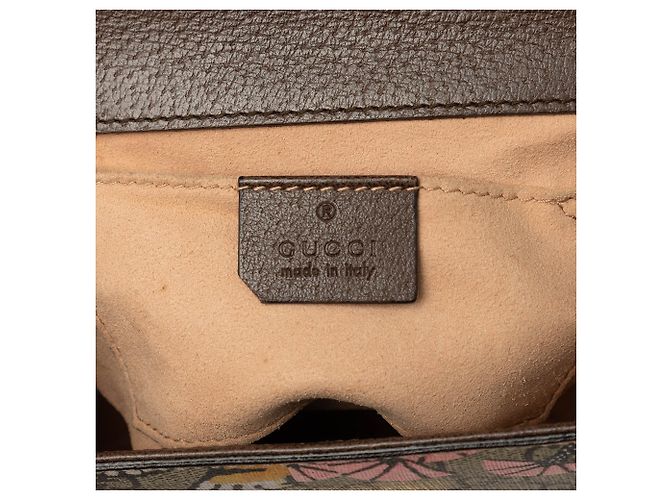 Borsa a tracolla Gucci Small GG Supreme Bengal Padlock Beige - vista 5