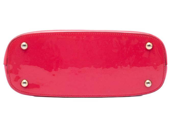 Borsa Satchel Gucci Bright Bit in vernice rosa - vista 3