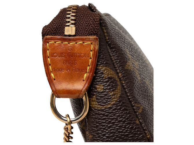 Louis Vuitton Monogram Mini Pochette Accessoires Handtasche Braun - Ansicht 5