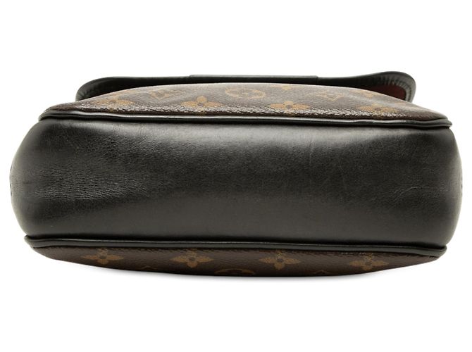 Borsa Crossbody Louis Vuitton Monogram Macassar Bass PM Marrone - vista 3