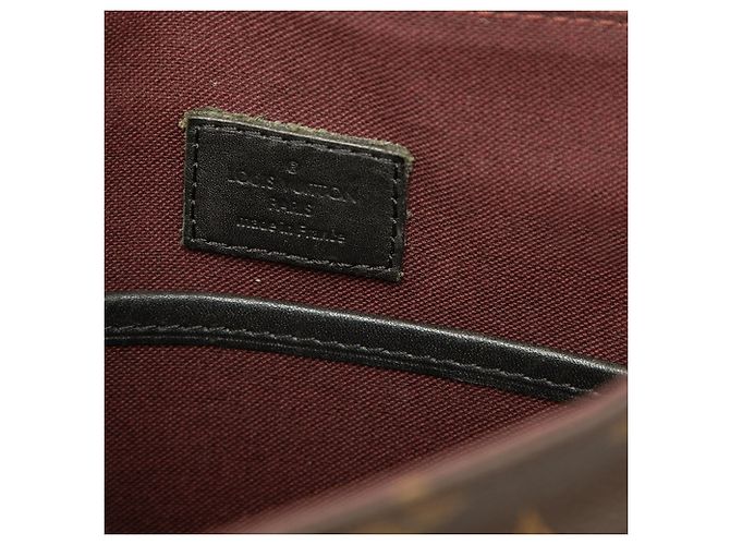 Borsa Crossbody Louis Vuitton Monogram Macassar Bass PM Marrone - vista 5