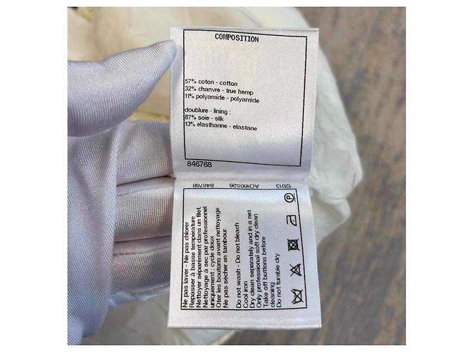 Chanel Oberteil aus Leinen mehrfarbig Größe 38 Mehrfarben - Ansicht 4
