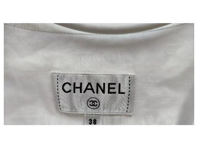 Haut Chanel en coton multicolore taille 38 - vue 2