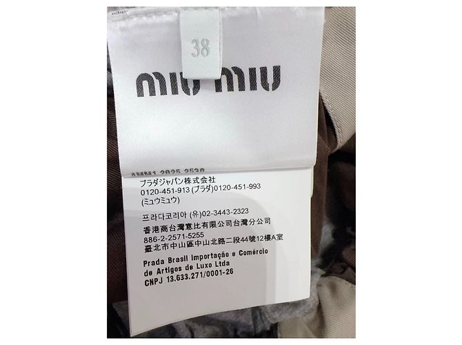 Top Bandeau Miu Miu de Algodón Multicolor - vista 5