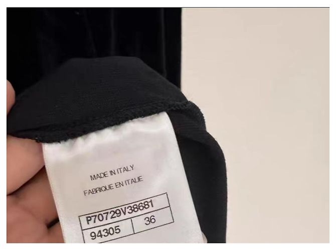 Chanel Oberteil aus Samt Mehrfarbig Größe 36 Mehrfarben - Ansicht 5